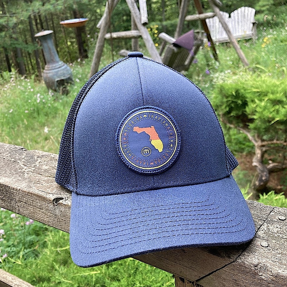 TRAVIS MATHEW Hat LATER GATOR FLORIDA Golf Cap Snap Back Blue Orange